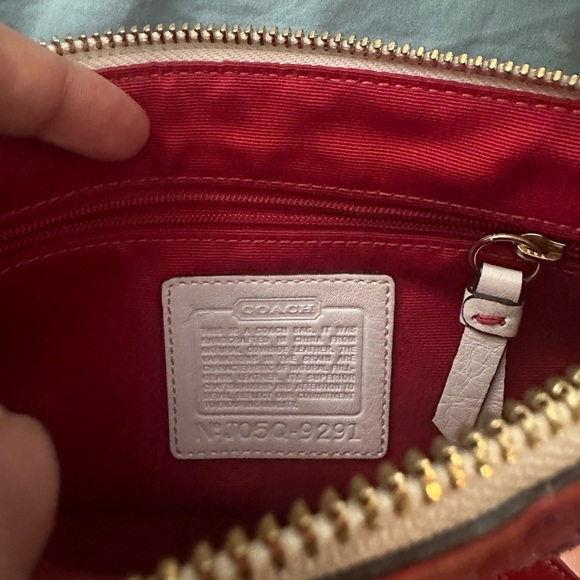 COACH 2005 POPPY BAG LEATHER 9291 DEMI WITH HANGTAG GOLD TONE HARDWARE - Picture 11 of 12